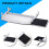 Under Desk Keyboard Tray with Mouse Platform, Sliding Drawer Clamp Mount, SpaceSaving Design 3
