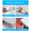 Under Desk Keyboard Tray with Mouse Platform, Sliding Drawer Clamp Mount, SpaceSaving Design 4
