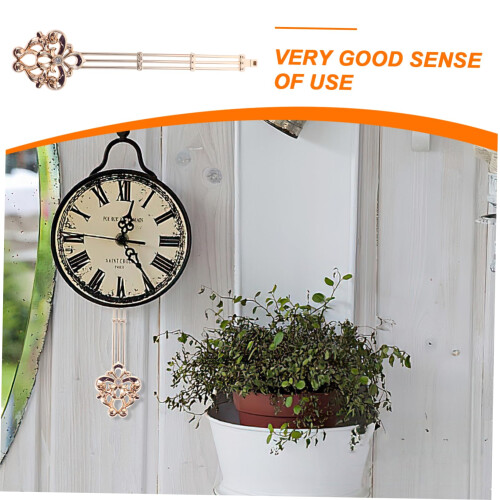 Quartz Clock Pendulum Replacement with Rhinestone Luxury Design, Durable Metal Wall Clock Accessory 2