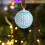 Christmas Ball Ornament Blue Lace Decor 3.14 in 4