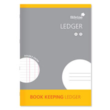 Silvine A4 Book Keeping Ledger, 32 Pages Printed 'Double Entry' - Ref SJA4L