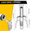 2Pcs Double Handle Grease Nipple Coupler Double Handle Quick Lock Release Grease Ends Couplers Compatible Grease Fitting 6