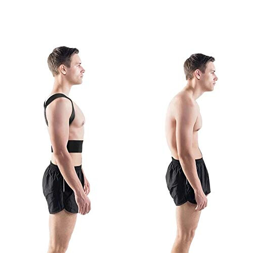 Magnetic Posture Corrector Back Brace with Adjustable Shoulder Straps for Upper Back Support Medium D 2