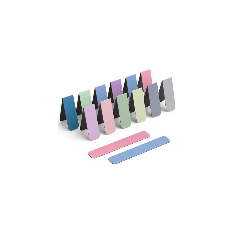 Uniclife 12 Pcs Magnetic Bookmark, Bookmarks For Women, Magnet Book Marks For Book Lovers, Book Markers Clip For Readers Teachers Adults And Men, 12