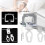 Heavy Duty Ceiling Curtain Track System with Smooth Glide Runners, SShaped Wave Design for Room Divider, White 4Pack 2