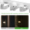 Heavy Duty Ceiling Curtain Track System with Smooth Glide Runners, SShaped Wave Design for Room Divider, White 4Pack 3
