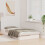 vidaXL Bed Frame White 90 x 190 cm Solid Pine Wood 3