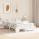 vidaXL Bed Frame White 135 x 190 cm Solid Pine Wood 3