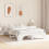 vidaXL Bed Frame White 150 x 200 cm Solid Pine Wood 3
