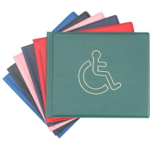 Disabled Badge, PU Leather Disabled Badge Holder for Car, Blue Parking Badge, Disability Badge Holder (Green)