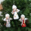 Grey Plush Angel Ornament Hanging Decoration 3