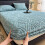 King Size Flannel Fitted Sheet Deep Pocket Ultra Soft Cozy Azul Bedding Bottom Sheet 4