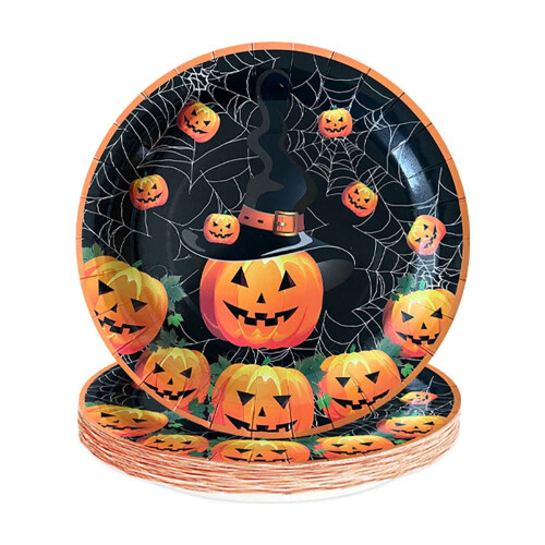 Halloween engångstallrikar av papper, 20 st 1