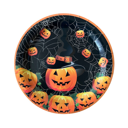 Halloween engångstallrikar av papper, 20 st 2