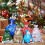Sacs cadeaux de Noël à cordon, lot de 12 3