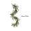 Artificial Christmas Garland 180cm Green Fork Style 3