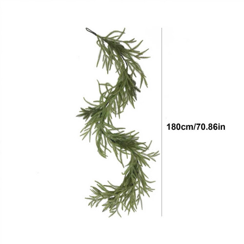 Artificial Christmas Garland 180cm Green Fork Style 2