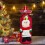 Conjunto de decoração de Natal com garrafa de vinho tinto e champanhe (2 peças). 3