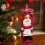Conjunto de decoração de Natal com garrafa de vinho tinto e champanhe (2 peças). 4