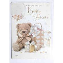 Baby Shower Card - Unisex Design - Size: 7.5" x 5.25" BSb