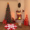 Christmas Round Carpet Polyester Non-Slip Floor Mat 60 cm 5