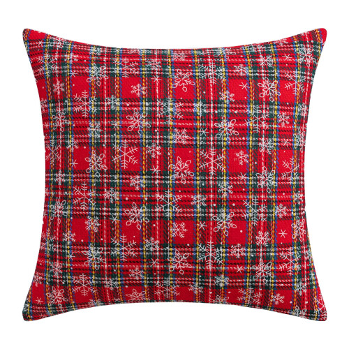 Housse de coussin de Noël enneigée, décoration intérieure, 1 pièce 1