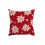 Rött julörngott 45x45cm polyester juldekoration 2