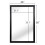 24 x 36 in Black Metal Frame Wall Mirror 2