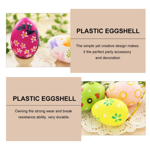 24 de ouă de Paște artificiale din plastic pentru copii 1