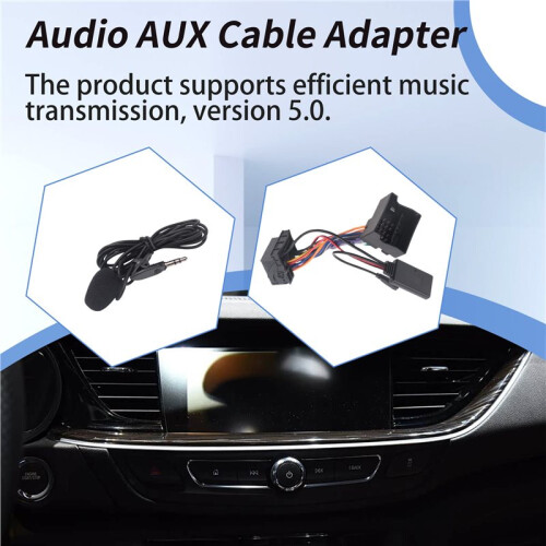 Audio AUX Cable Adapter  5.0 + External Microphone for  CD30 CDC40 CD70 DVD90 for 1