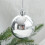 Christmas Tree Ball Pendant Silver Plastic 6 pcs 2