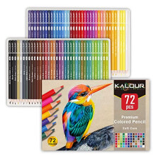KALOUR Colouring Pencils for Adult Coloring Books, Soft Core,Ideal for Drawing Blending Shading,Color Pencils Set Gift for Adults Beginners Artists (