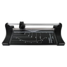 Cathedral Products A4 Black Premium Rotary Paper Trimmer with Metal Base | Precise Cutting | Cuts Up to 10 Sheets | Compact Design for Home and Offic