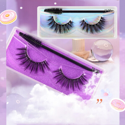 False Eyelash 3D Curly Handmade 1 Set 1