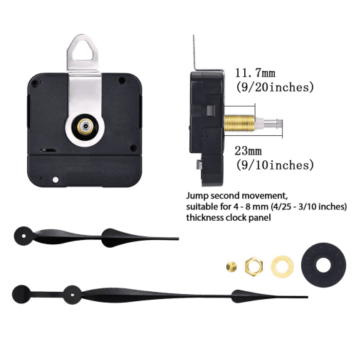 2-Pack High Torque Quartz Clock Movement Kit, 23mm Shaft 2