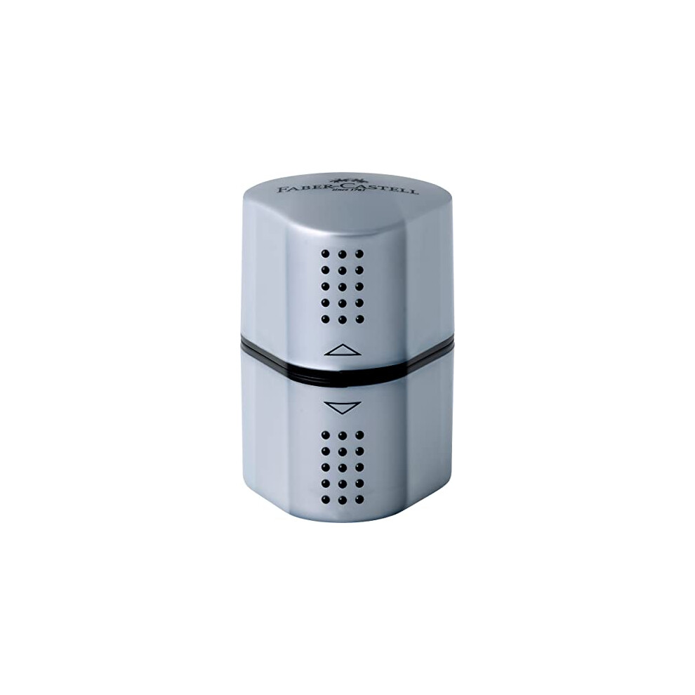 Faber-Castell Trio Pencil Sharpener Tub Box Grip 2001 Silver