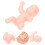 30-pak mini plastik babypynt til babyshower 2