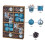 Christmas Tree Ornament Set – Blue Plastic Pendant, 1 4