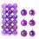 Purple Christmas Ball Ornaments 3 cm 36 pcs 2