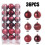 Bronze Brown Shatterproof Christmas Ornaments Set 36 pcs 5