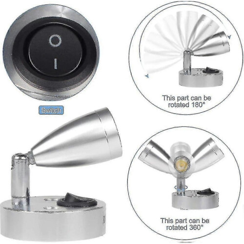 τεμάχια 3w 12v φως ανάγνωσης LED για σκάφος, τροχόσπιτο, τροχόσπιτο, αυτοκίνητο, με δικ 2