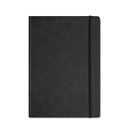 Silvine A4 Executive Hardback Notebook/Journal Black - Lined 90gsm (160 Pages)