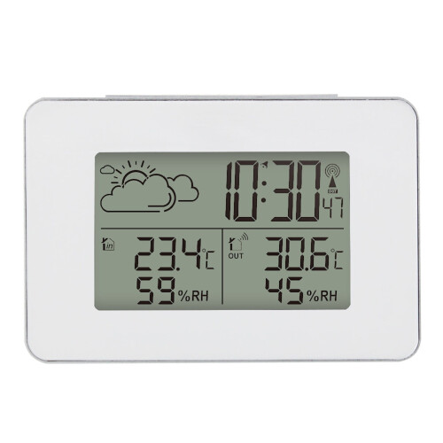Ceas meteo cu termometru interior/exterior și umiditate 1