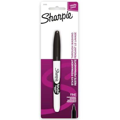 Sharpie Sharpie Laundry Permanent Marker Fine Tip - Black