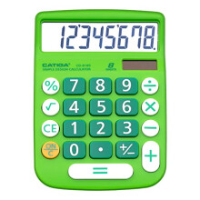 CATIGA Desktop Calculator 8 Digit with Solar Power and LCD Display, Big Buttons, for Home, Office, School, Class and Business, 4 Function Small Basic