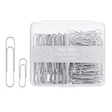 Paper Clips Assorted Sizes, Large Paper Clip, Small Paper Clips, Paper Clip, Paperclips, 100 Clips/Box