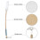 Back Lotion Applicator with 4 Replaceable W Pads for Back Lotion Applying 2