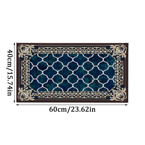 Χαλί Giyblacko Βελούδινο Αντιολισθητικό Πόρτας 20x30 ίντσες 2