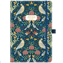 2026 Diary - 2026 Diary a5 Week to View from January 2026 to December 2026, Pen Holder, Inner Pock, Premium Hardcover, 14.6 * 21.4 cm, Green