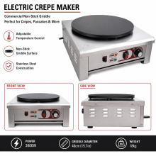 Commercial Single Electric Crepe Pancake Maker
